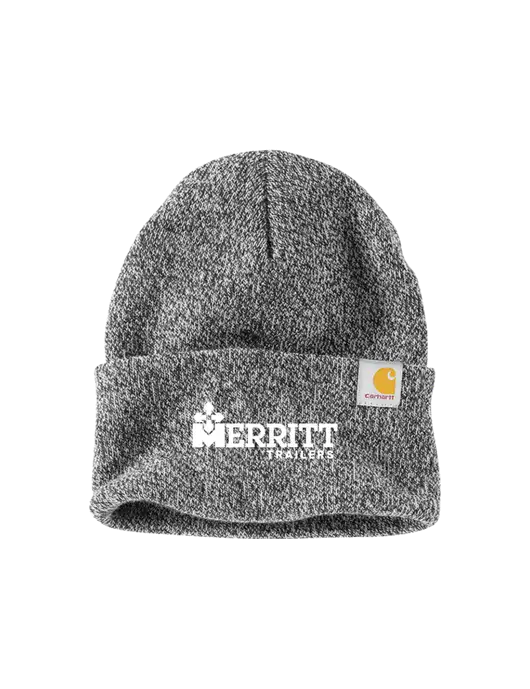 Carhartt Medium Grey Heather Watch Cap 2.0 w/Merritt Trailers Logo