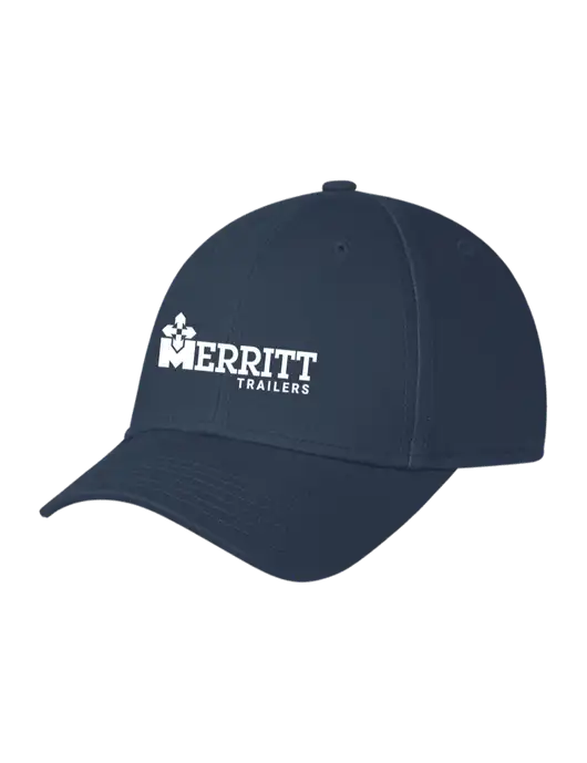 Navy Structured Cap Hook & Loop w/Merritt Trailers Logo