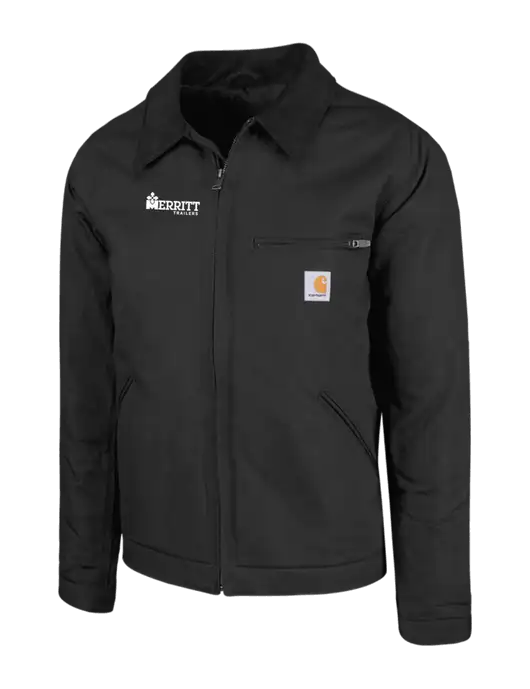 Carhartt Black Duck Detroit Jacket w/Merritt Trailers Logo
