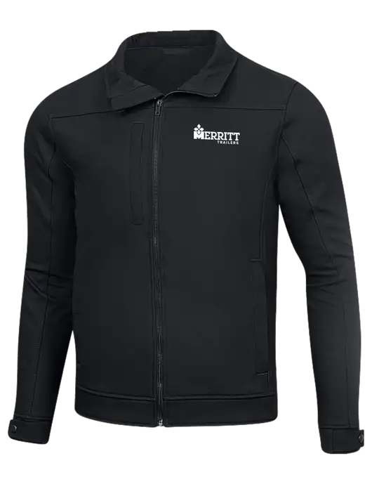Cornerstone Charcoal Duck Bonded Soft Shell Jacket w/Merritt Trailers Logo
