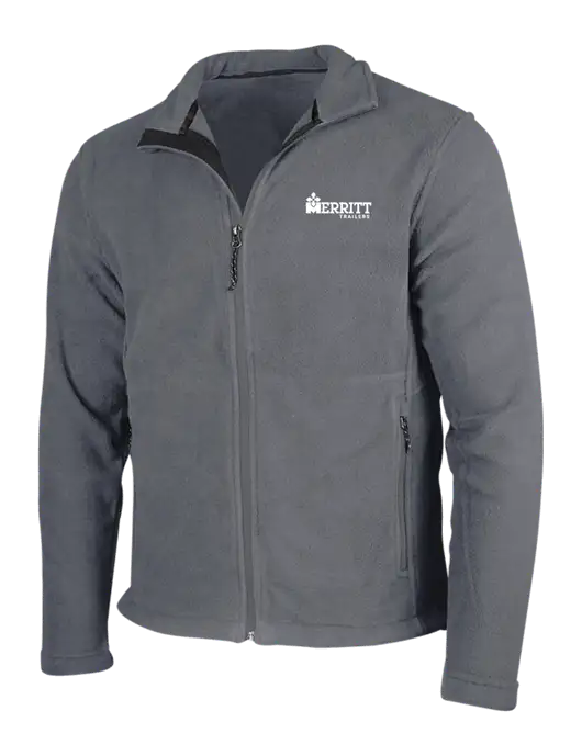 Medium Grey Fleece Jacket w/Merritt Trailers Logo