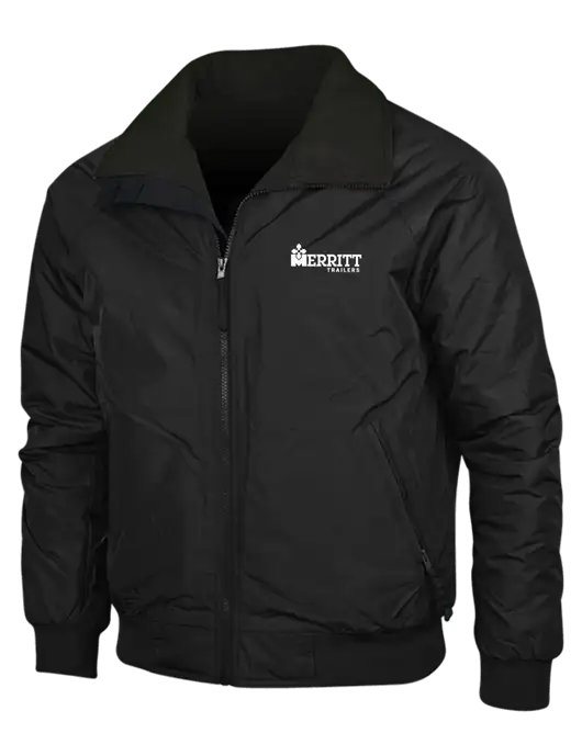 True Black/True Black Classic Challenger Jacket w/Merritt Trailers Logo