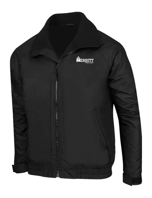 True Black/True Black Classic Competitor Jacket w/Merritt Trailers Logo