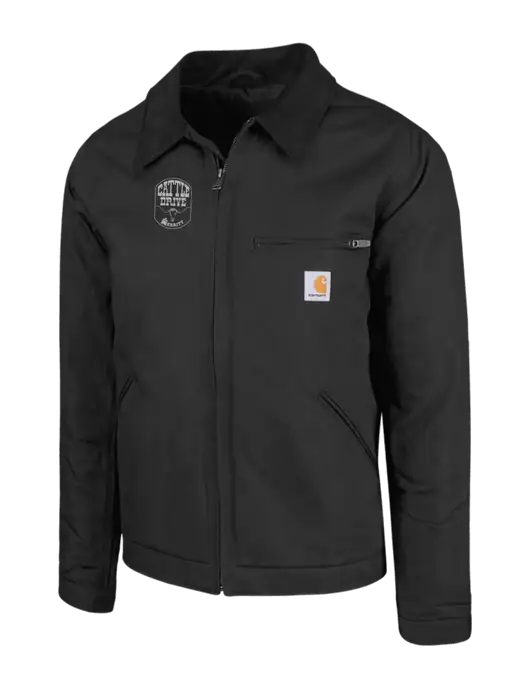 Carhartt Black Duck Detroit Jacket w/Cattle Drive Logo
