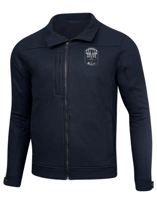 Cornerstone Navy Duck Bonded Soft Shell Jacket w/Cattle Drive Logo