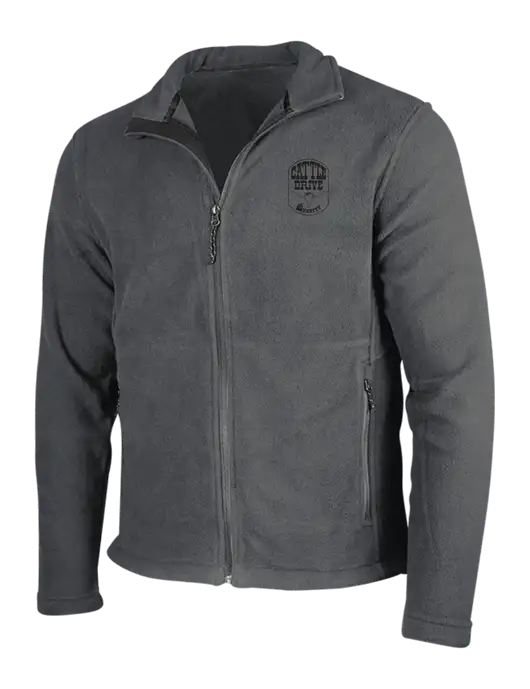 Dark Grey Fleece Jacket w/Cattle Drive Logo