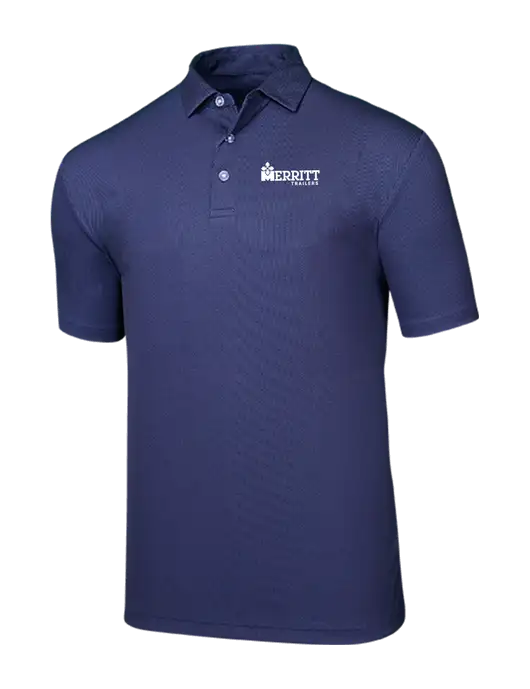 Callaway Birdseye Navy Polo w/Merritt Trailers Logo