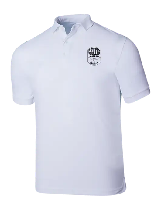 Callaway Ottoman Bright White Polo w/Cattle Drive Logo