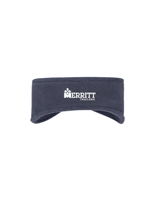 Navy Stretch Fleece Headband w/Merritt Trailers Logo