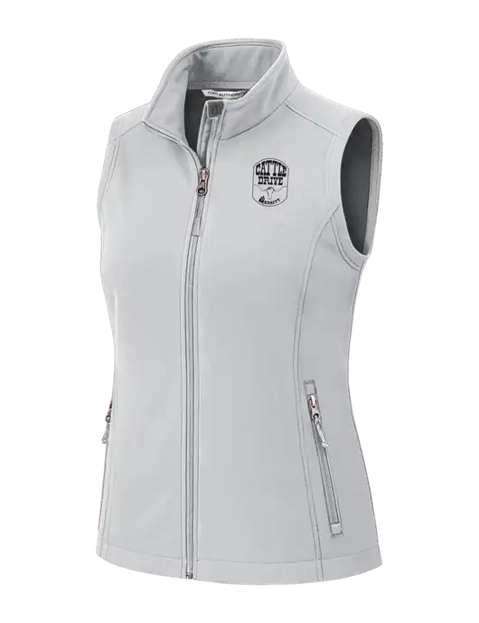 Marshmellow Womens Core Soft Shell Vest w/Cattle Drive Logo