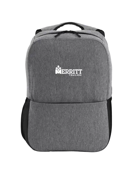 Access Square Laptop Graphite Heather/Black Backpack w/Merritt Trailers Logo