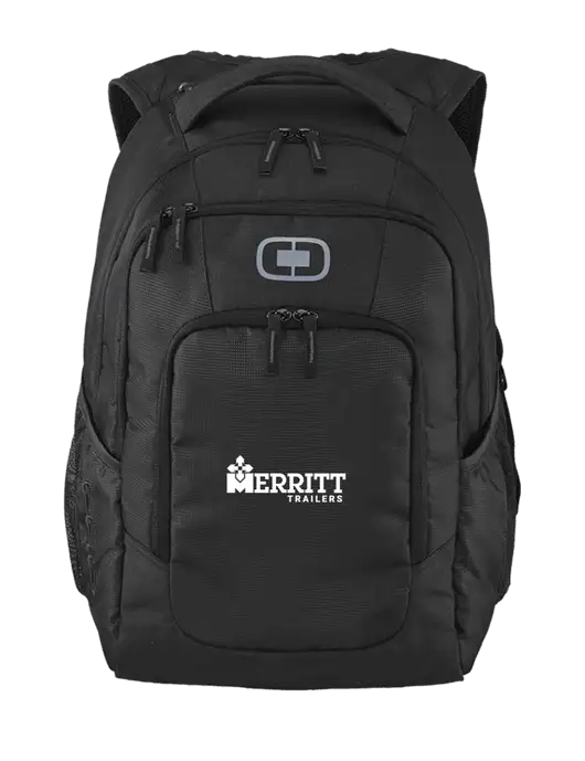OGIO Black Logan Laptop Backpack
 w/Merritt Trailers Logo