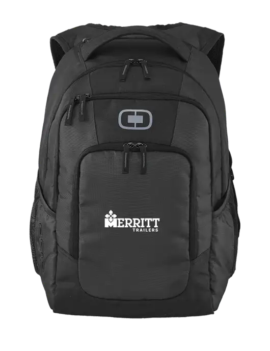 OGIO Diesel Grey Logan Laptop Backpack
 w/Merritt Trailers Logo