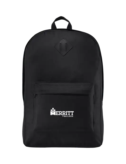 Retro Black Backpack w/Merritt Trailers Logo