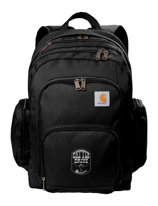 Carhartt Black Foundry Series Pro Backpack w/Cattle Drive Logo